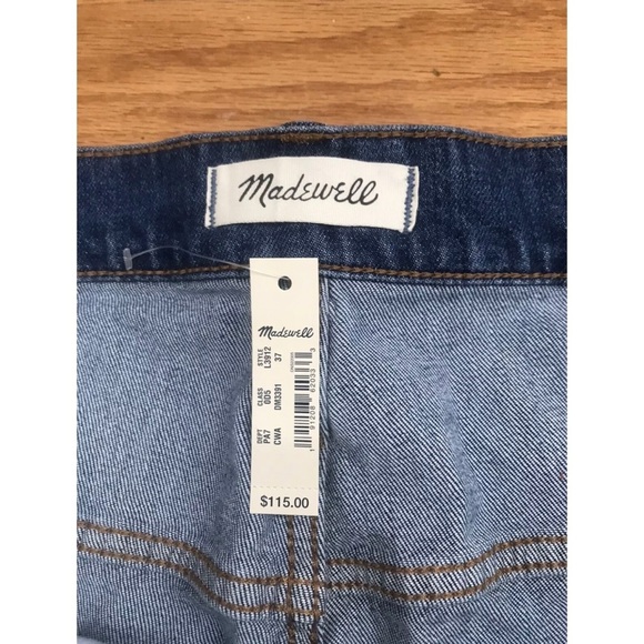 - Madewell  Perfect Vintage Crop in Cassie Wash 37 A14 - Picture 4 of 6